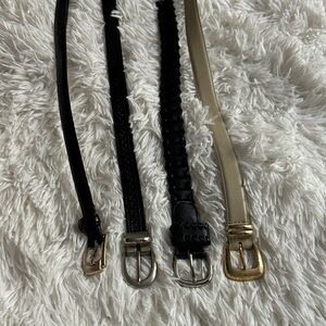 Elegant Women's Belt Set - Black and Gold